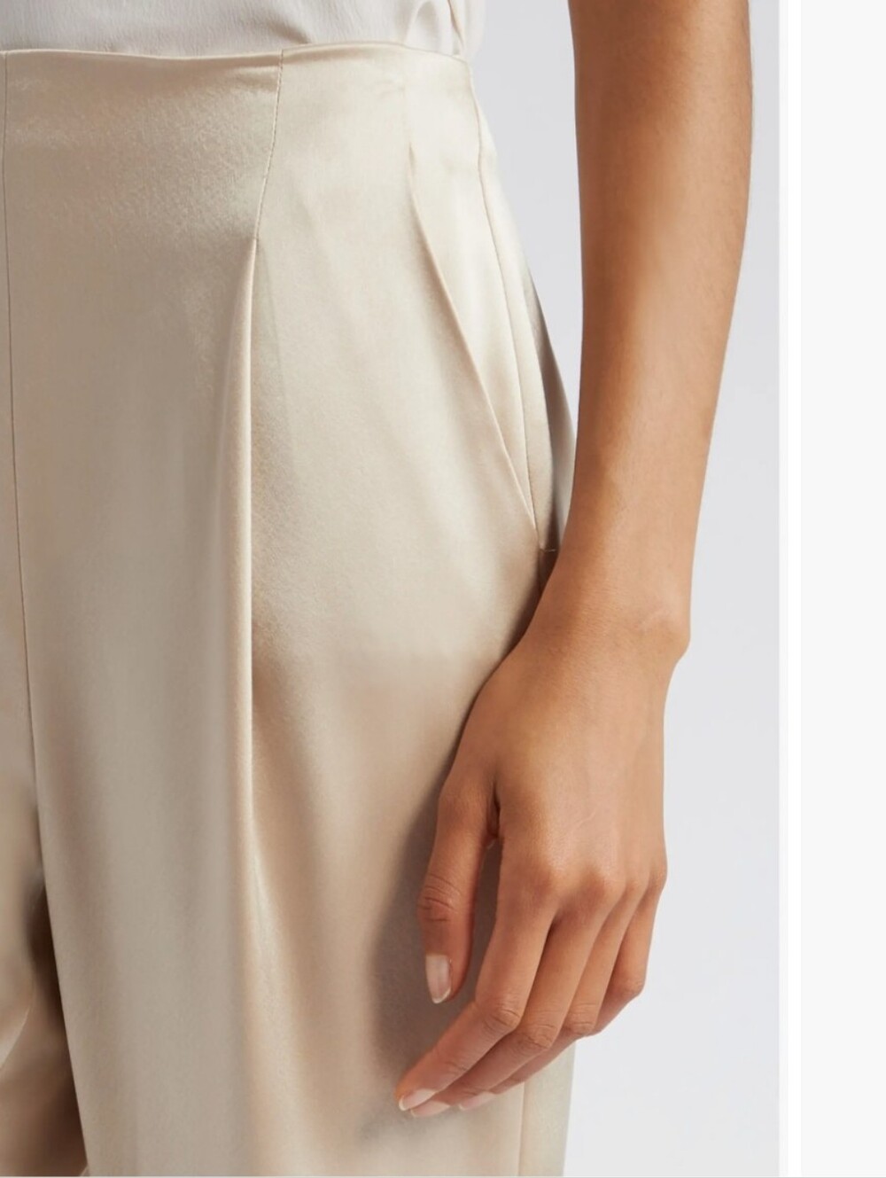 ALICE + OLIVIA JESSIE SLIM SATIN PANTS WOMENS SIZE 8 - Picture 3 of 16